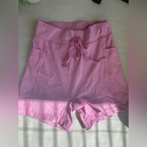 Offline Aerie Pink Goals Pocket Drawcord Bike Shorts